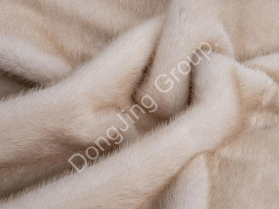 3T3382-Mi xing dyed sharp silver blue sable faux fur fabric